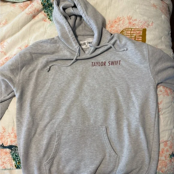 Taylor Swift Gray and Red Zip Up Sweater - Picture 3 of 6